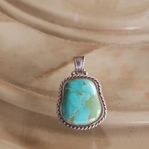 Barse 925 turquoise pendant
